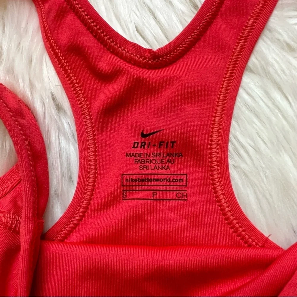 Nike Dri Fit Classic Red Sports Bra. Size S EUC